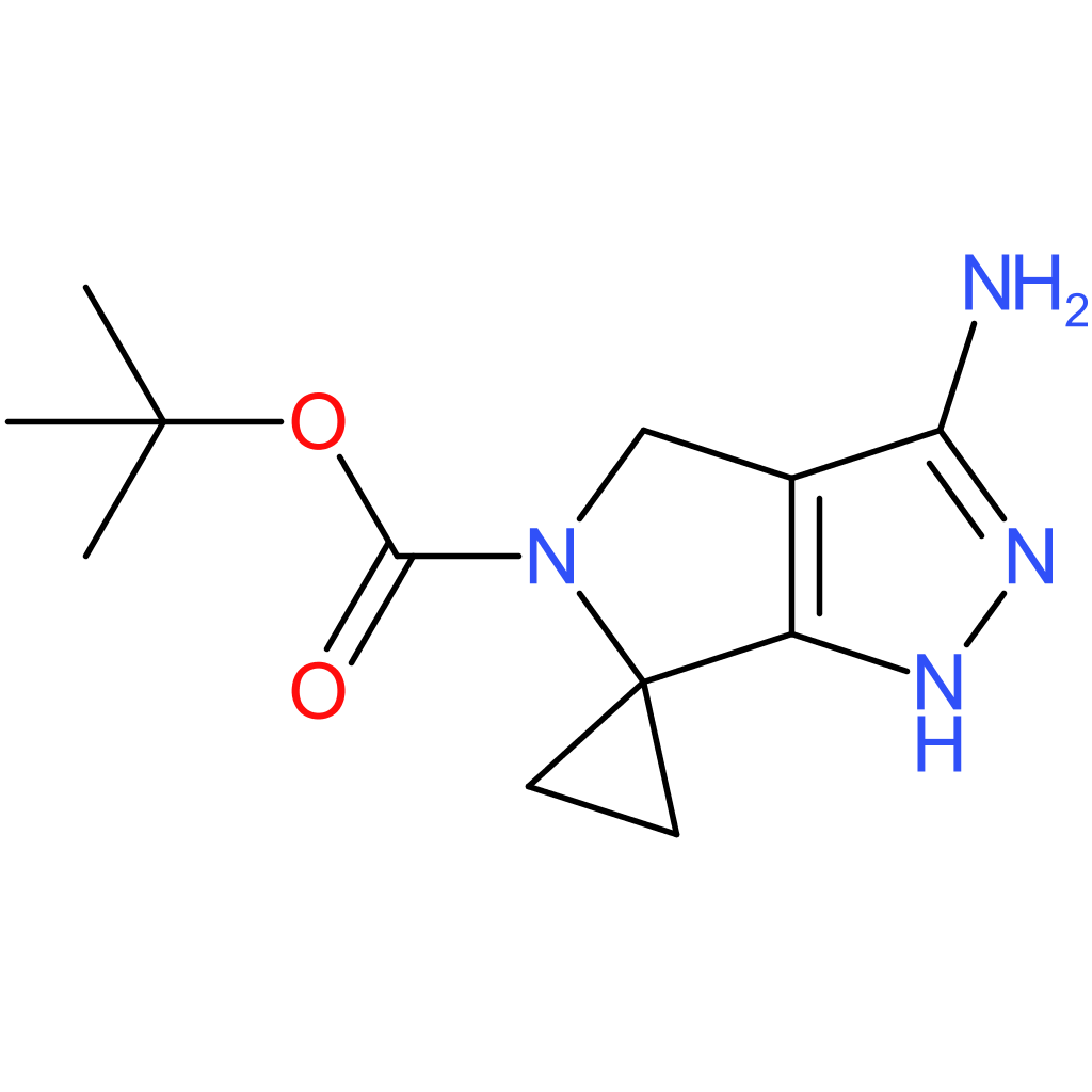 tert-butyl 3′-amino-4′,5′-dihydro-1’H-spiro[cyclopropane-1,6′-pyrrolo[3,4-c]pyrazole]-5′-carboxylate