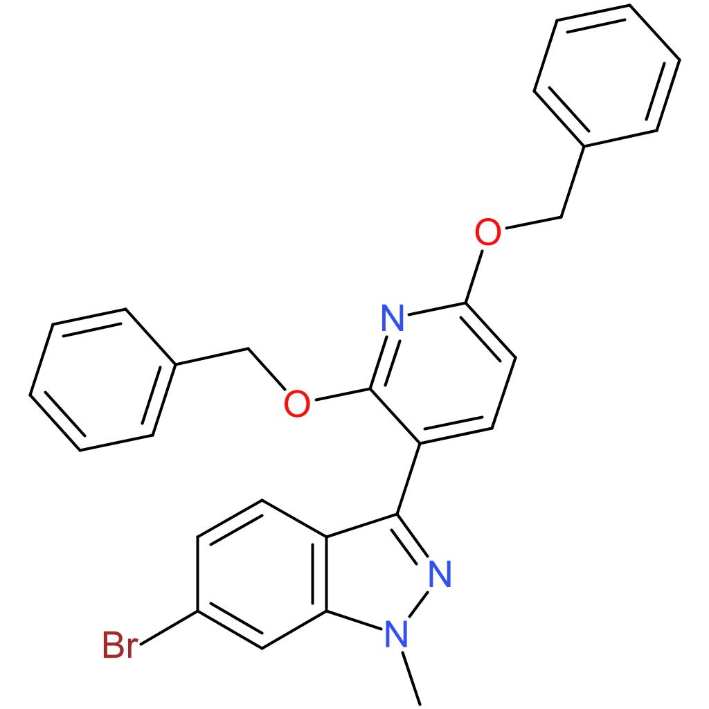 3-(2,6-bis(benzyloxy)pyridin-3-yl)-6-bromo-1-methyl-1H-indazole