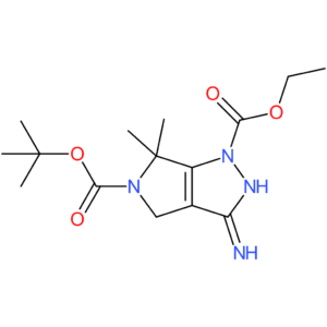 3-Amino-6,6-dimethyl-4,6-dihydro-pyrrolo[3,4-c]pyrazole-1,5-dicarboxylic acid 5-tert-butyl ester 1-ethyl ester