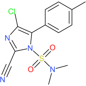 4-Chloro-2-cyano-N,N-dimethyl-5-(p-tolyl)-1H-imidazole-1-sulfonamide