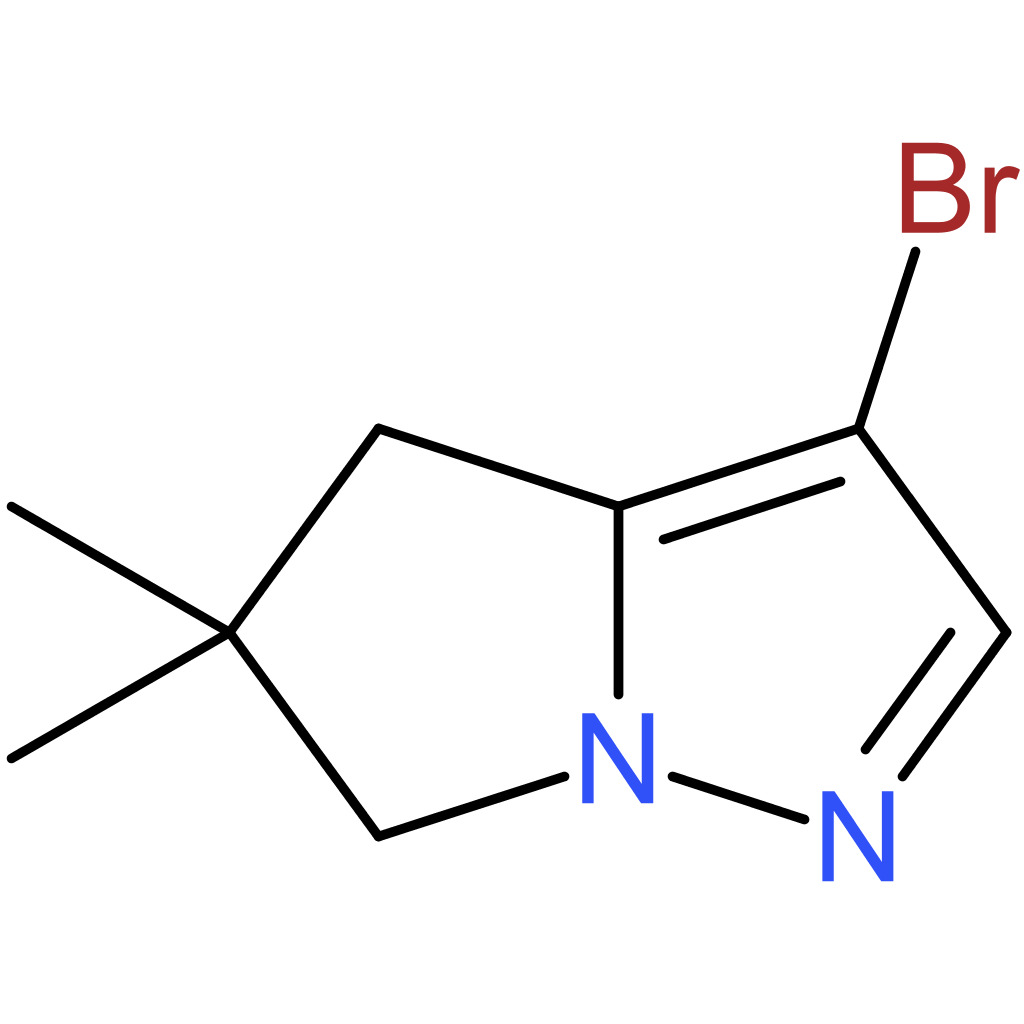 4H-Pyrrolo[1,2-b]pyrazole, 3-bromo-5,6-dihydro-5,5-dimethyl-