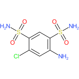 4-Amino-6-chlorobenzene-1,3-disulfonamide