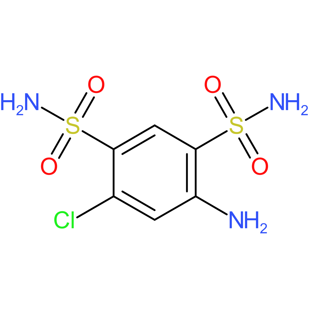 4-Amino-6-chlorobenzene-1,3-disulfonamide