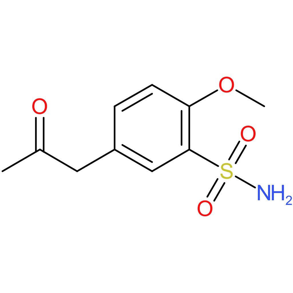 2-Methoxy-5-(2-oxopropyl)benzenesulfonamide