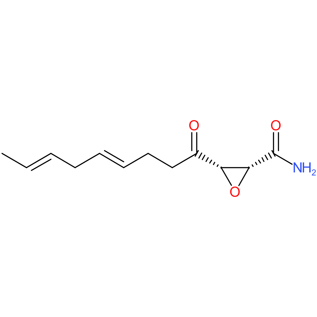 2-Oxiranecarboxamide,3-[(4E,7E)-1-oxo-4,7-nonadien-1-yl]-, (2R,3S)-