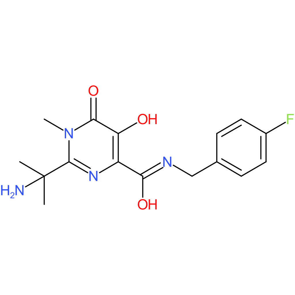 2-(2-Aminopropan-2-yl)-N-(4-fluorobenzyl)-5-hydroxy-1-methyl-6-oxo-1,6-dihydropyrimidine-4-carboxamide