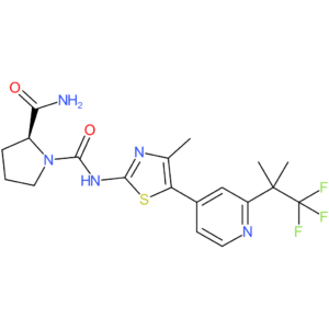 (S)-N1-(4-Methyl-5-(2-(1,1,1-trifluoro-2-methylpropan-2-yl)pyridin-4-yl)thiazol-2-yl)pyrrolidine-1,2-dicarboxamide
