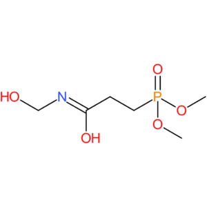 3-(Dimethylphosphono)-N-methylolpropionamide
