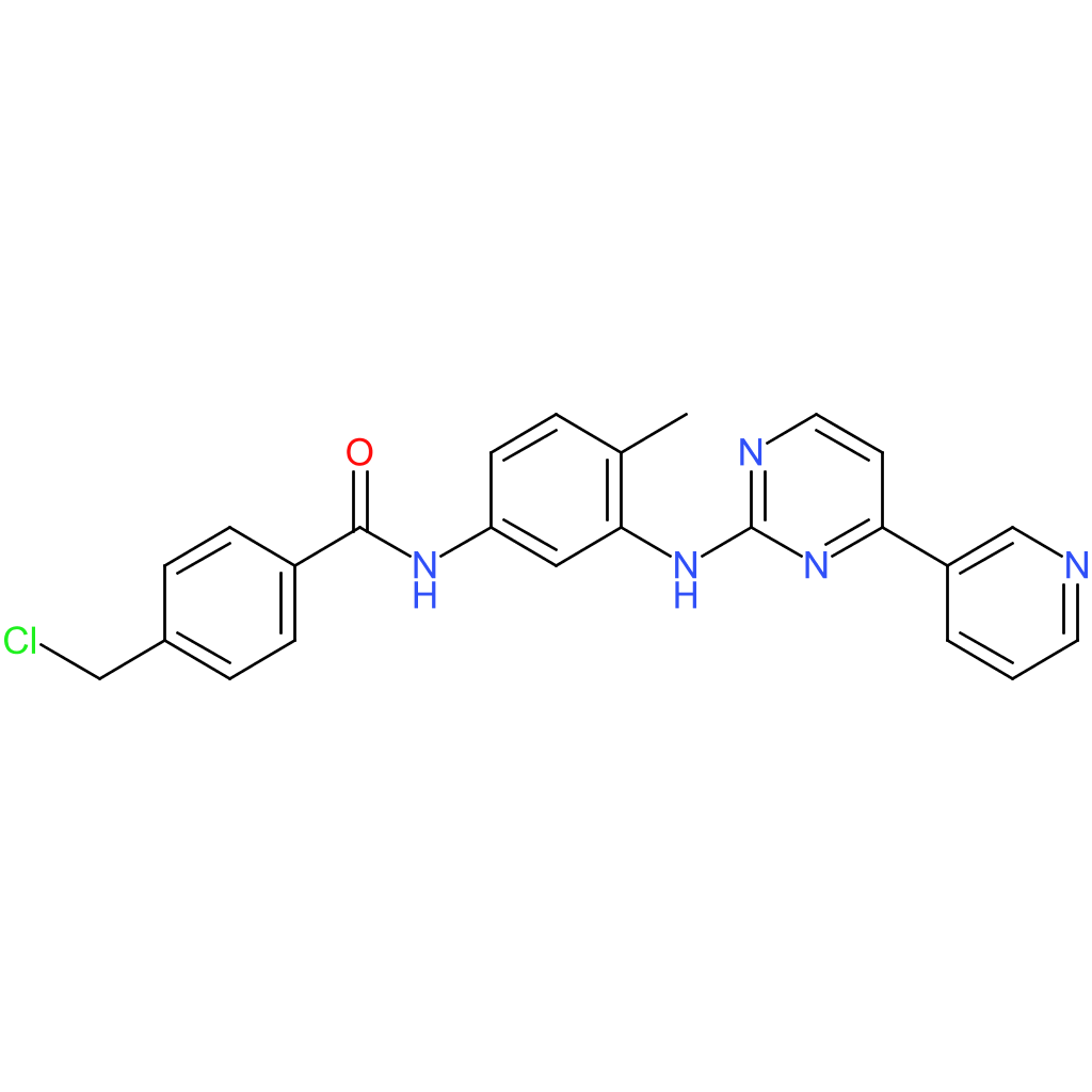 4-(Chloromethyl)-N-(4-methyl-3-((4-(pyridin-3-yl)pyrimidin-2-yl)amino)phenyl)benzamide