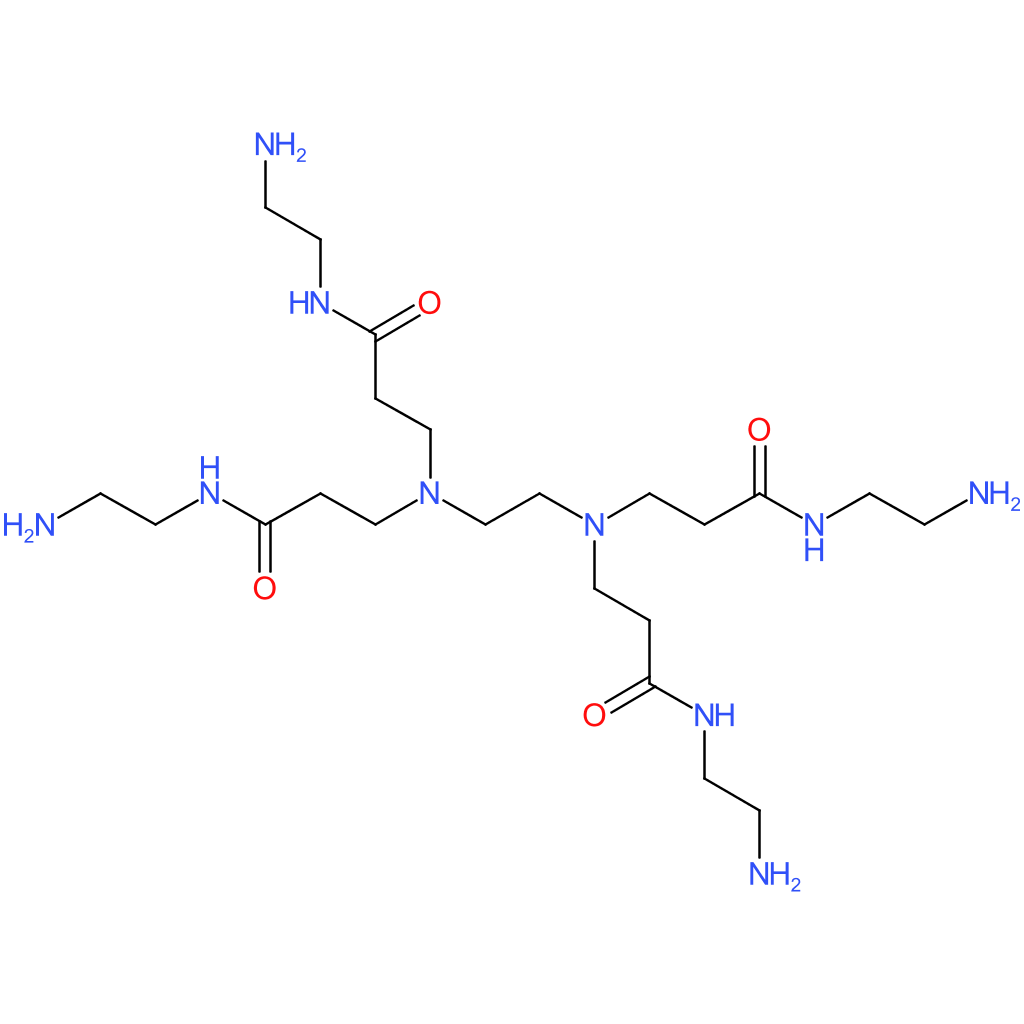 PAMAM dendrimer, ethylenediamine core, generation 0.0 solution 20 wt. % in methanol