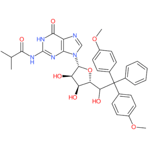 N-(9-((2R,3R,4S,5R)-3,4-Dihydroxy-5-(1-hydroxy-2,2-bis(4-methoxyphenyl)-2-phenylethyl)tetrahydrofuran-2-yl)-6-oxo-6,9-dihydro-1H-purin-2-yl)isobutyramide