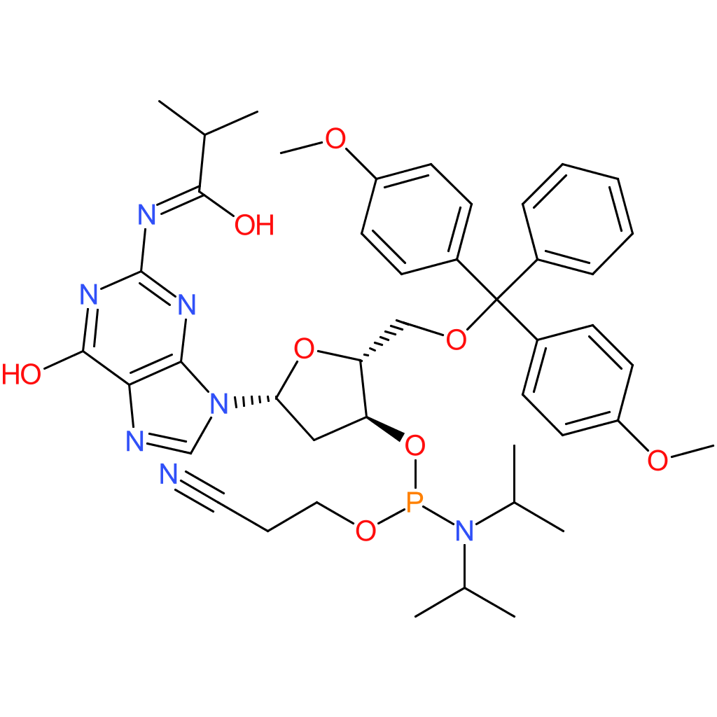 5-O-(4,4-Dimethoxytrityl)-N-isobutyryl-2-deoxyguanosine-3-(2-cyanoethyl-N,N-diisopropyl)phosphoramidite