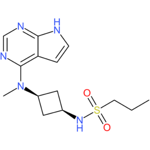 N-[cis-3-[Methyl(7H-pyrrolo[2,3-d]pyrimidin-4-yl)amino]cyclobutyl]propane-1-sulfonamide