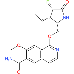 6-Isoquinolinecarboxamide, 1-(((2S,3S,4S)-3-ethyl-4-fluoro-5-oxo-2-pyrrolidinyl)methoxy)-7-methoxy-