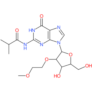 N-[9-[4-Hydroxy-5-(hydroxymethyl)-3-(2-methoxyethoxy)oxolan-2-yl]-6-oxo-1H-purin-2-yl]-2-methylpropanamide