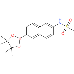 N-(6-(4,4,5,5-Tetramethyl-1,3,2-dioxaborolan-2-yl)naphthalen-2-yl)methanesulfonamide