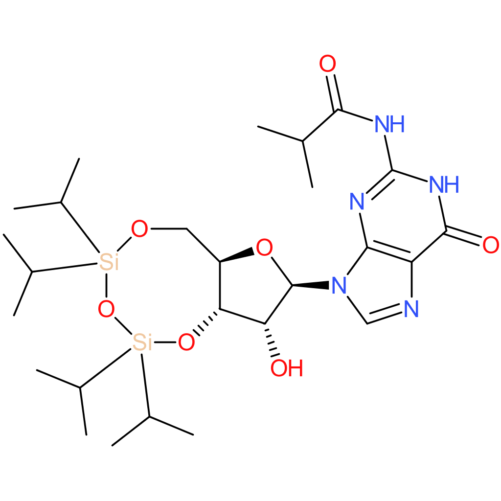 3′,5′-O-(1,1,3,3-Tetraisopropyldisiloxan-1,3-diyl)-N2-isobutyrylguanosine