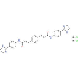 2-Propenamide,3,3′-(1,4-phenylene)bis[N-[4-(4,5-dihydro-1H-imidazol-2-yl)phenyl]-,dihydrochloride