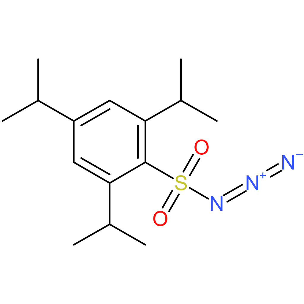2,4,6-Triisopropylbenzenesulfonyl azide contains 15 wt. % water as stabilizer,