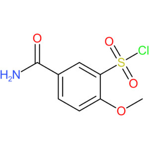 Benzenesulfonyl chloride, 5-(aminocarbonyl)-2-methoxy-