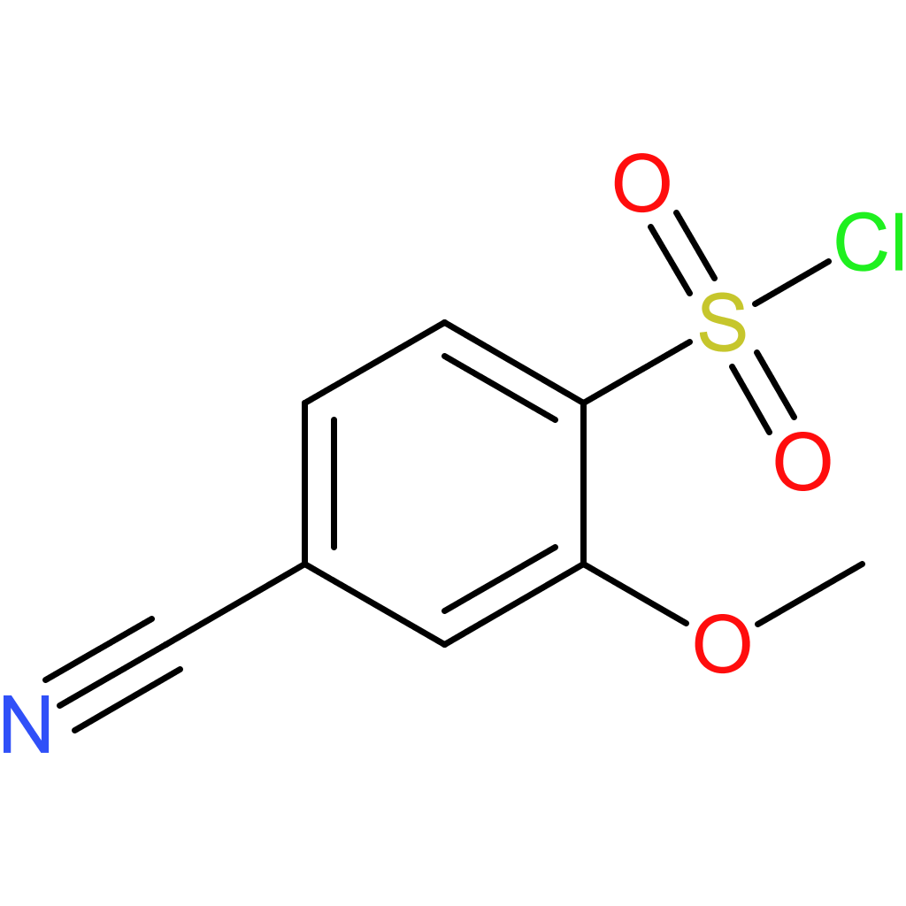 4-Cyano-2-methoxybenzene-1-sulfonyl chloride