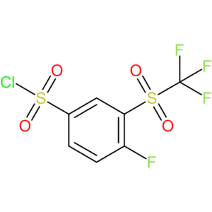 4-Fluoro-3-(trifluoromethylsulfonyl)benzenesulfonyl Chloride