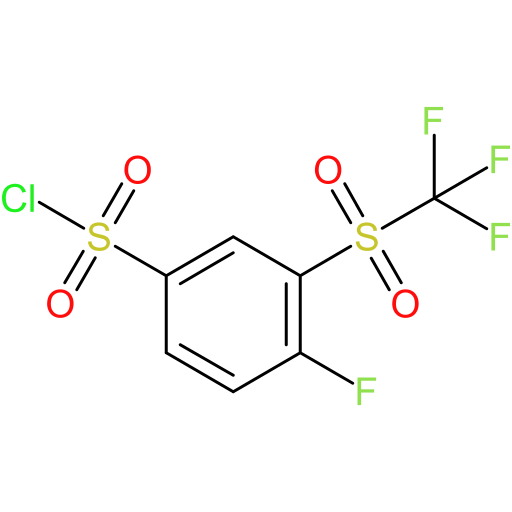 4-Fluoro-3-(trifluoromethylsulfonyl)benzenesulfonyl Chloride
