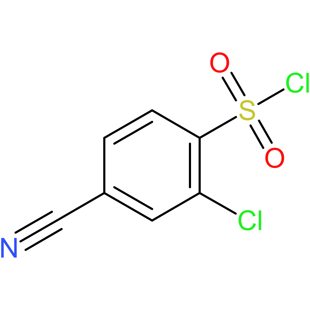 2-Chloro-4-cyanobenzene-1-sulfonyl chloride