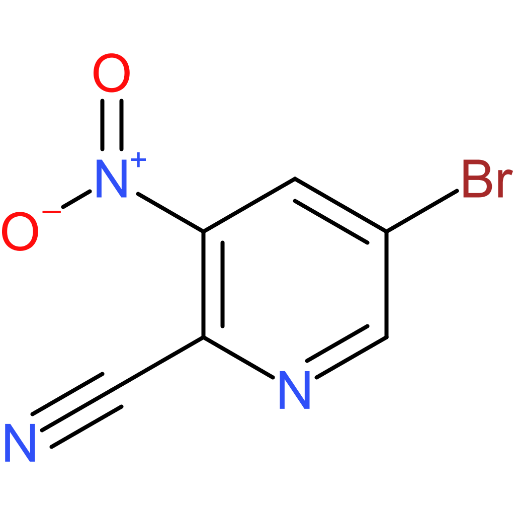 5-Bromo-2-cyano-3-nitropyridine