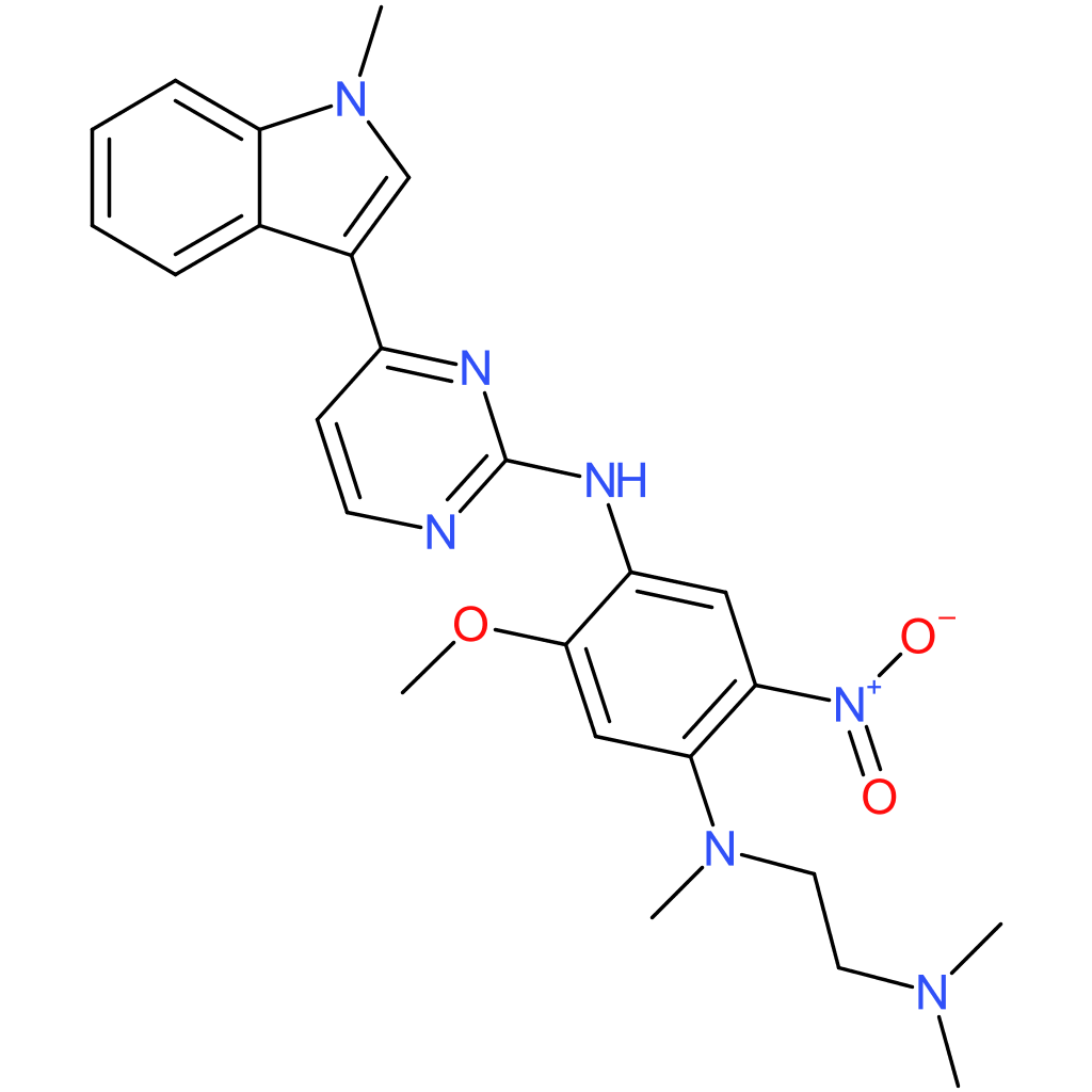 N1-(2-(Dimethylamino)ethyl)-5-methoxy-N1-methyl-N4-(4-(1-methyl-1H-indol-3-yl)pyrimidin-2-yl)-2-nitrobenzene-1,4-diamine