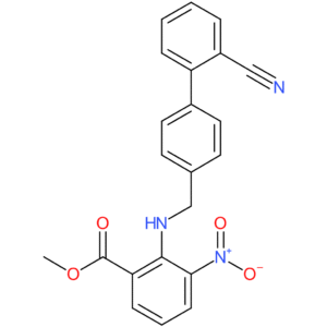 Methyl 2-(((2-cyano-[1,1-biphenyl]-4-yl)methyl)amino)-3-nitrobenzoate