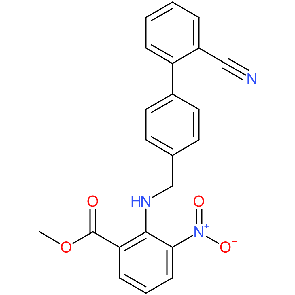 Methyl 2-(((2-cyano-[1,1-biphenyl]-4-yl)methyl)amino)-3-nitrobenzoate