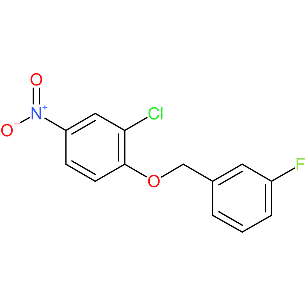 2-Chloro-1-((3-fluorobenzyl)oxy)-4-nitrobenzene