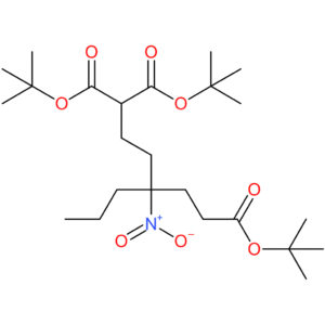 di-t-butyl 4-[2-(t-butoxycarbonyl)ethyl]-4-nitroheptanedicarboxylate