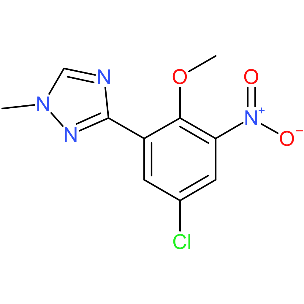1H-1,2,4-Triazole, 3-(5-chloro-2-methoxy-3-nitrophenyl)-1-methyl-