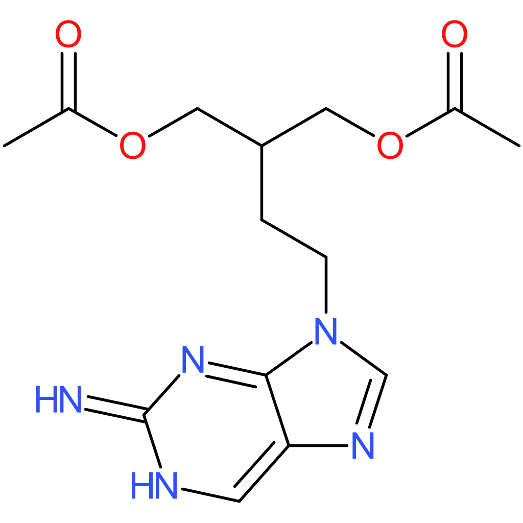 2-(2-(2-Amino-9H-purin-9-yl)ethyl)propane-1,3-diyl diacetate