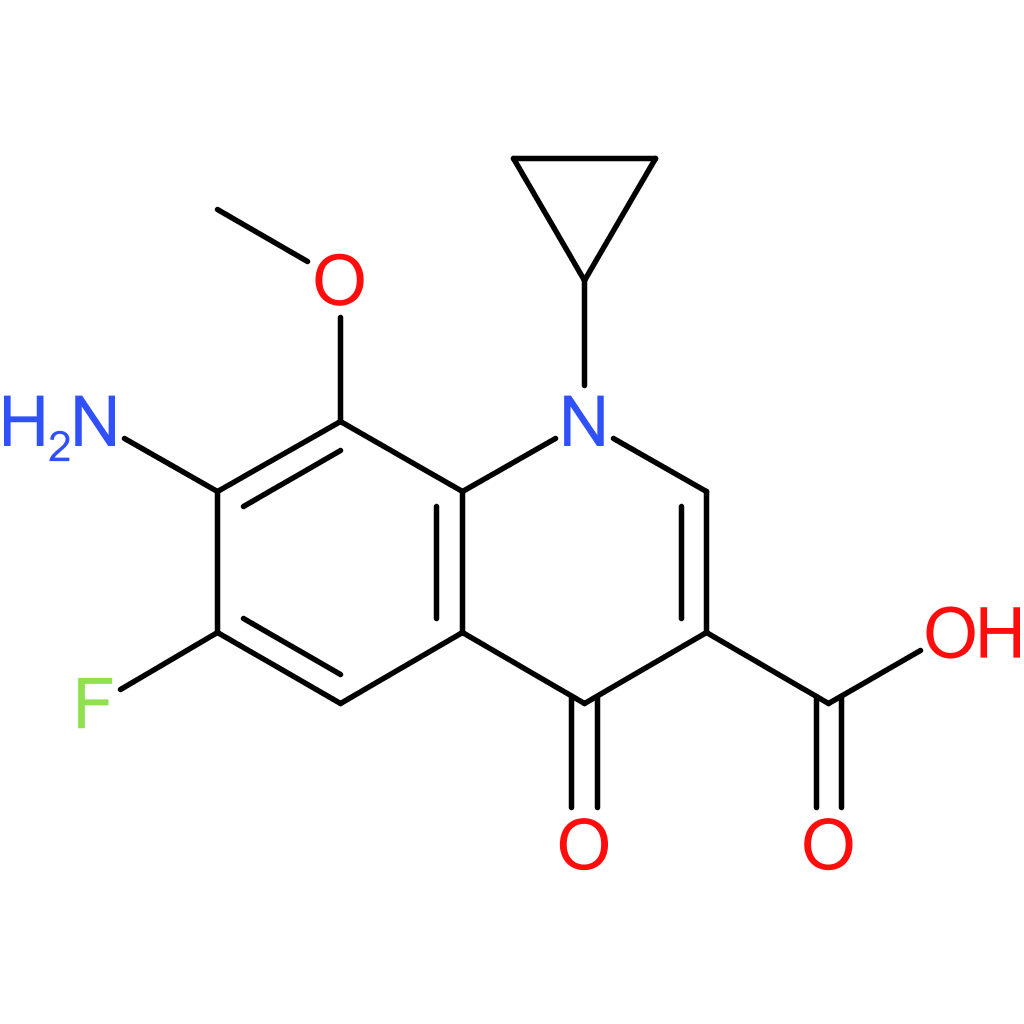 7-Amino-1-cyclopropyl-6-fluoro-1,4-dihydro-8-methoxy-4-oxo-3-quinolinecarboxylic Acid