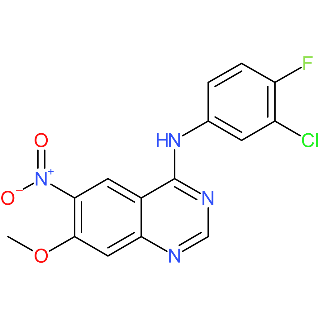 N-(3-Chloro-4-fluorophenyl)-7-methoxy-6-nitroquinazolin-4-amine
