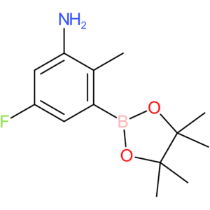 5-fluoro-2-methyl-3-(4,4,5,5-tetramethyl-1,3,2-dioxaborolan-2-yl)aniline