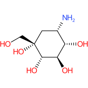 (1S,2S,3R,4S,5S)-5-Amino-1-(hydroxymethyl)cyclohexane-1,2,3,4-tetraol