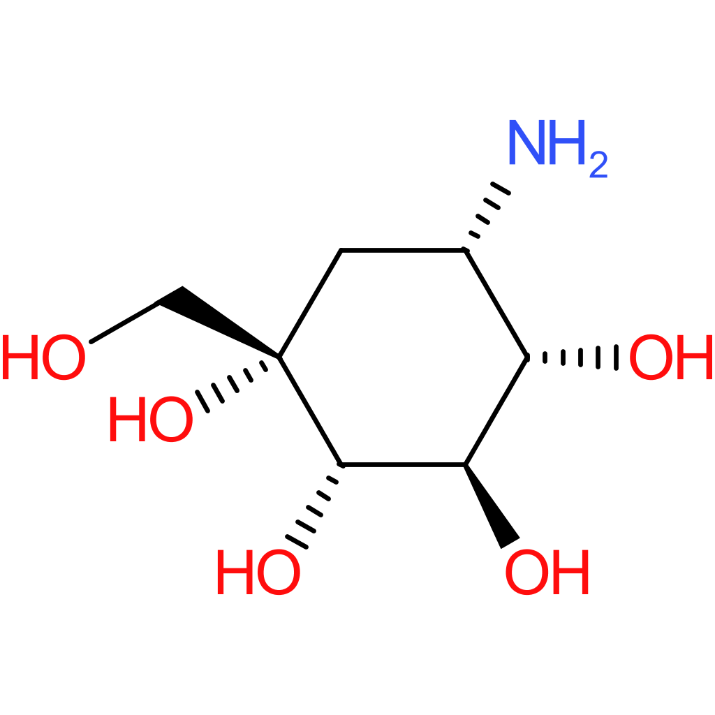 (1S,2S,3R,4S,5S)-5-Amino-1-(hydroxymethyl)cyclohexane-1,2,3,4-tetraol