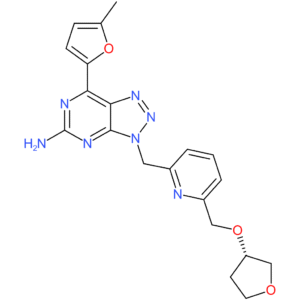(S)-7-(5-methylfuran-2-yl)-3-((6-(((tetrahydrofuran-3-yl)oxy)methyl)pyridin-2-yl)methyl)-3H-[1,2,3]triazolo[4,5-d]pyrimidin-5-amine