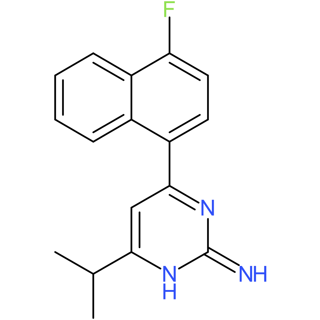 4-(4-Fluoronaphthalen-1-yl)-6-isopropylpyrimidin-2-amine