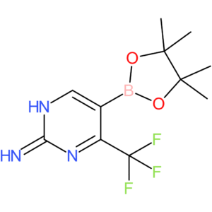 5-(4,4,5,5-Tetramethyl-1,3,2-dioxaborolan-2-yl)-4-(trifluoromethyl)pyrimidin-2-amine