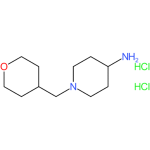 1-[(Tetrahydro-2H-pyran-4-yl)methyl]piperidin-4-amine dihydrochloride