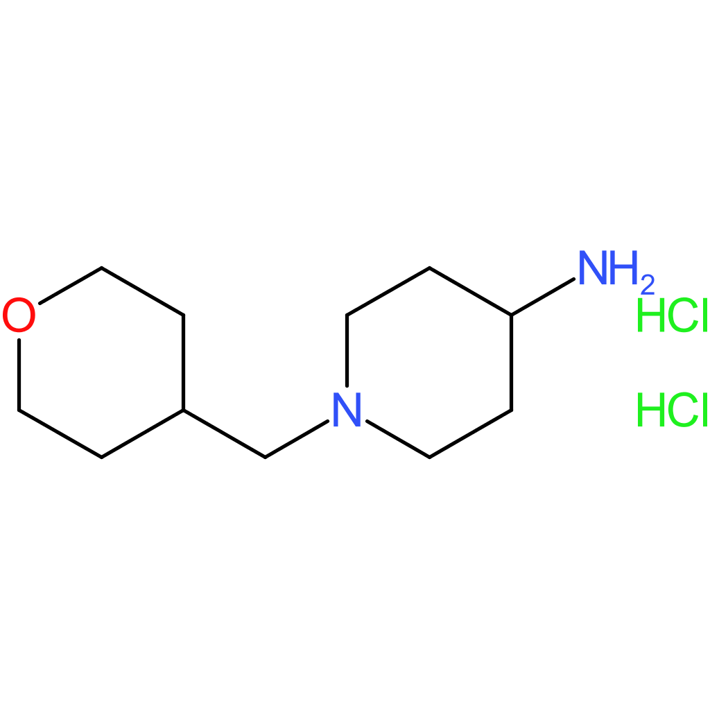 1-[(Tetrahydro-2H-pyran-4-yl)methyl]piperidin-4-amine dihydrochloride