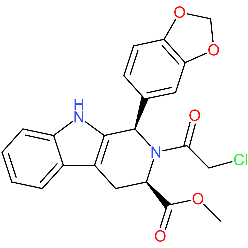 (1R,3R)-Methyl 1-(benzo[d][1,3]dioxol-5-yl)-2-(2-chloroacetyl)-2,3,4,9-tetrahydro-1H-pyrido[3,4-b]indole-3-carboxylate