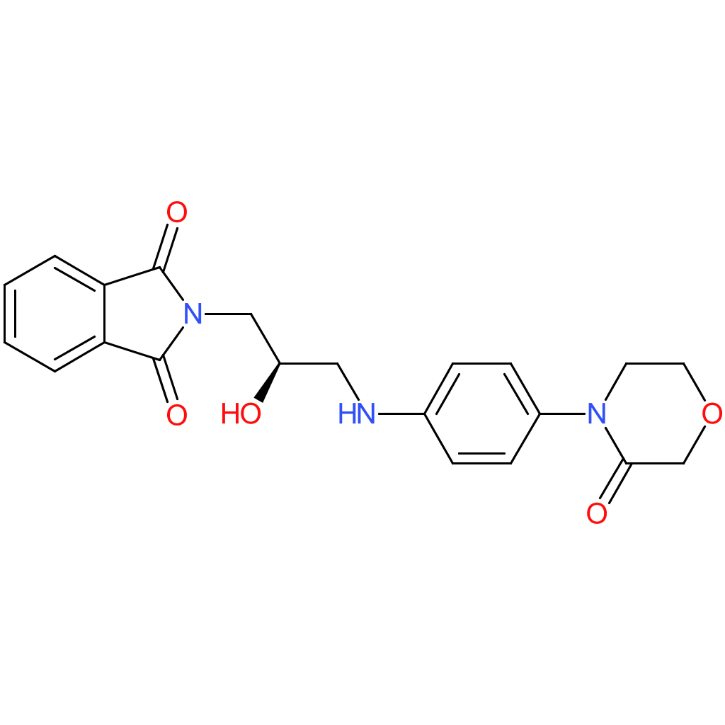 (R)-2-(2-Hydroxy-3-((4-(3-oxomorpholino)phenyl)amino)propyl)isoindoline-1,3-dione