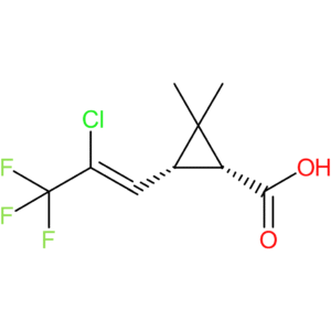 cis-3-(2-Chloro-3,3,3-trifluoroprop-1-en-1-yl)-2,2-dimethylcyclopropanecarboxylic acid