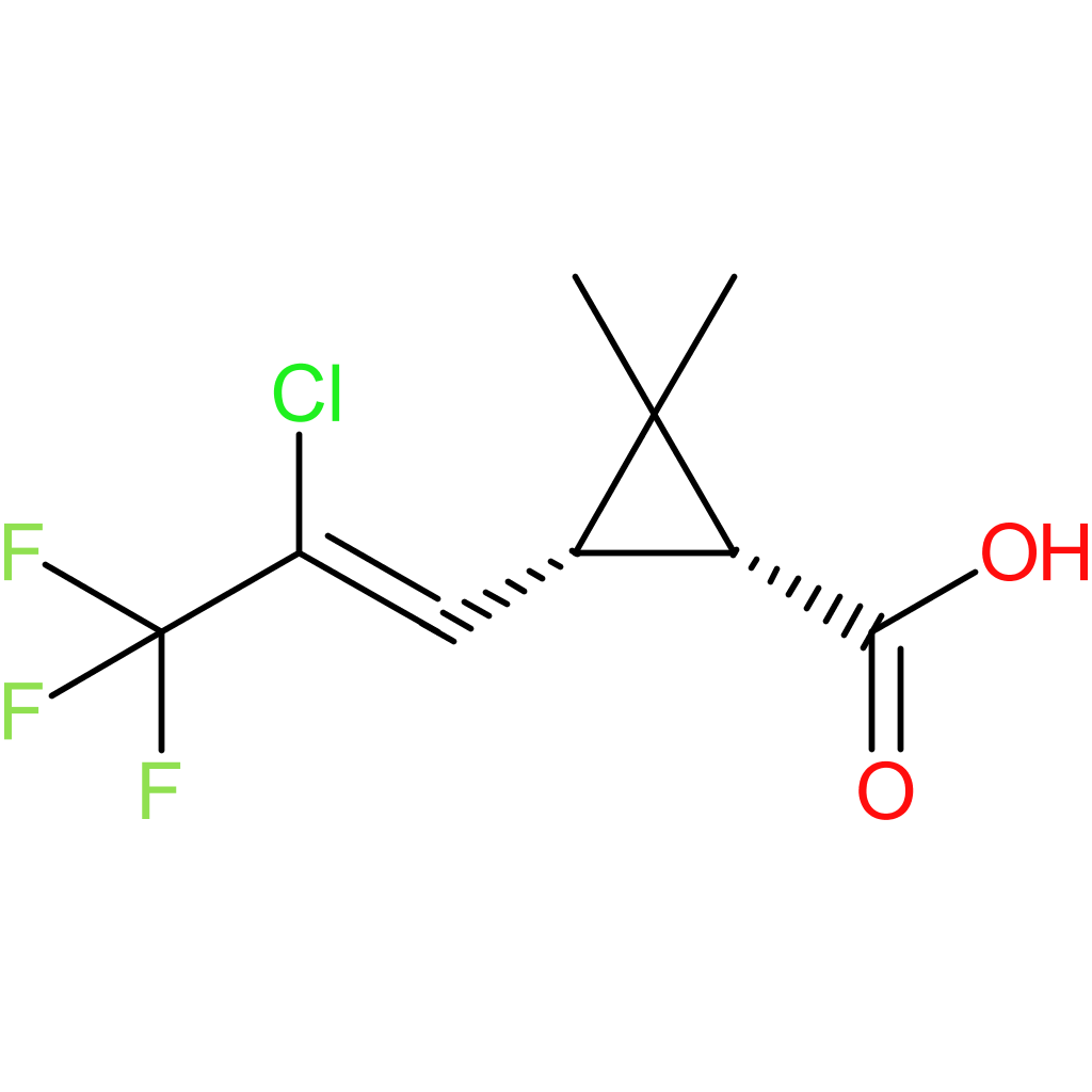 cis-3-(2-Chloro-3,3,3-trifluoroprop-1-en-1-yl)-2,2-dimethylcyclopropanecarboxylic acid